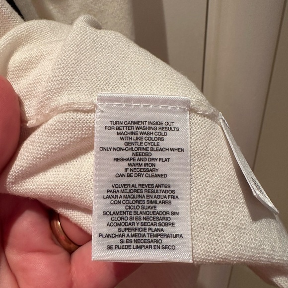 Anne Klein Cardigan white with contrasting trim - Picture 4 of 4